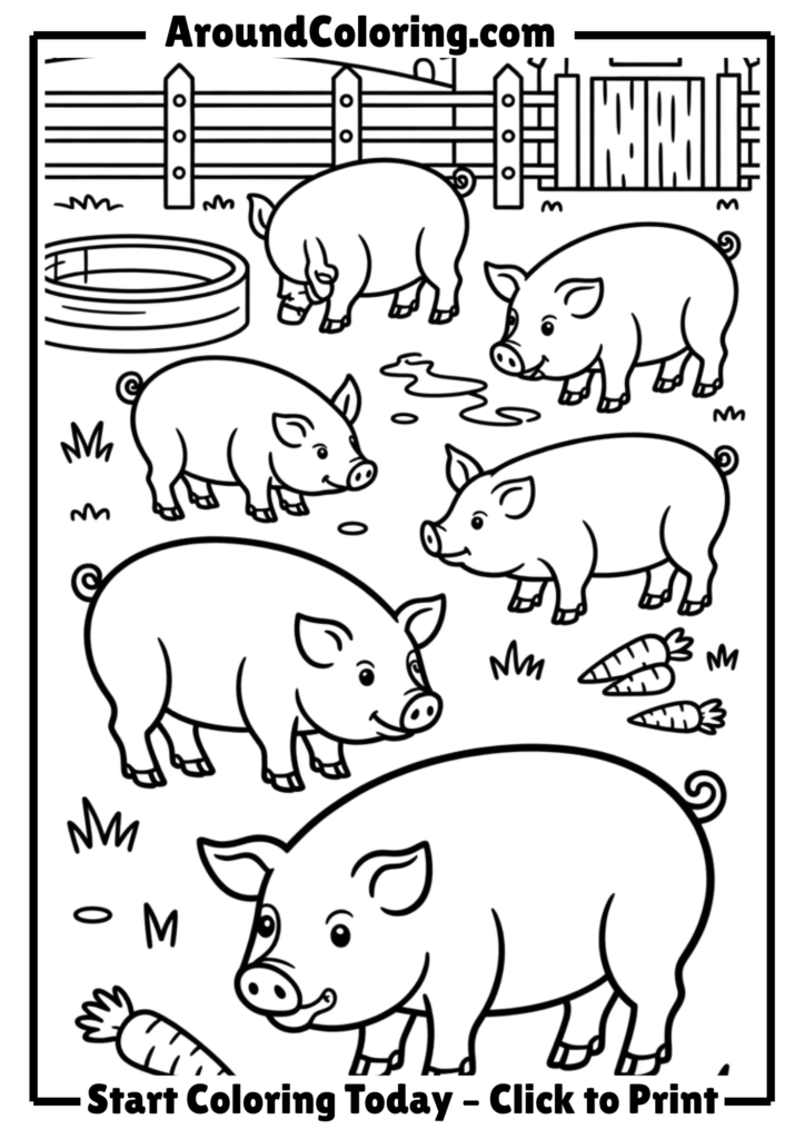 Pig Farm Scene
