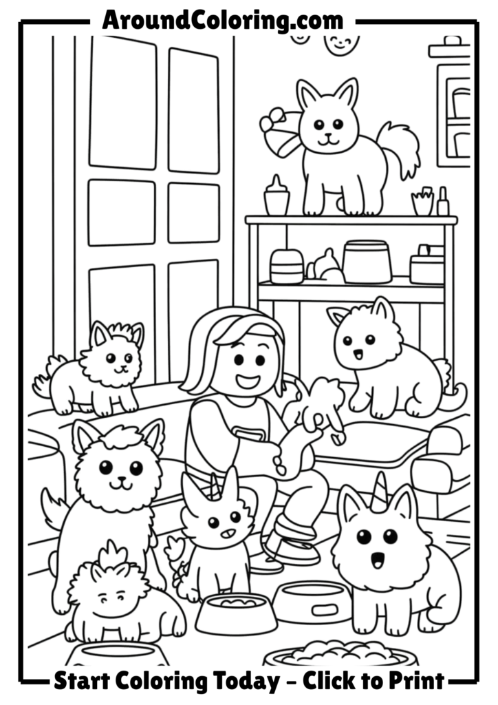 Roblox Adopt Me Pet Care Scene