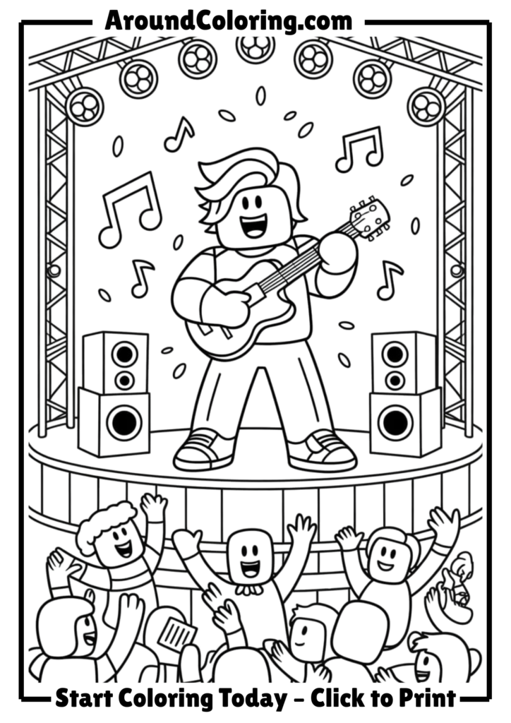 Roblox Concert Stage Performance