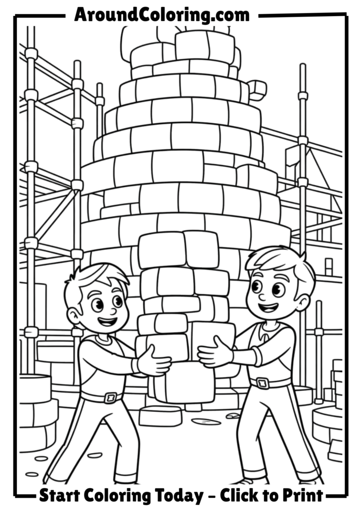 Steve and Alex Together Building