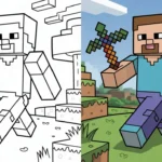 minecraft coloring pages