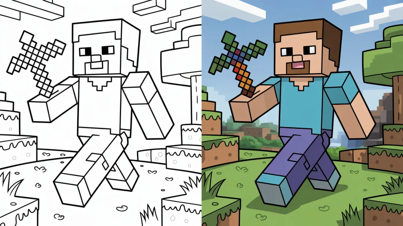 minecraft coloring pages