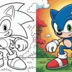 sonic coloring pages